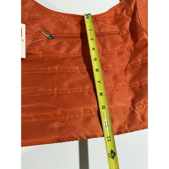 LUG CABLE CAR Purse Sunset Orange Quilted Crossbody Bag Purse Messenger RFID NEW - Picture 11 of 11